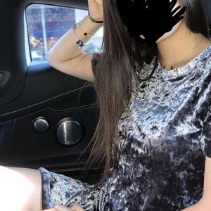 Velvet mini dress